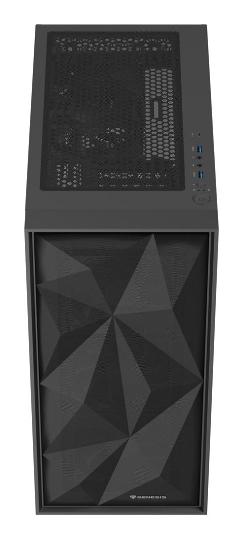 NATEC NATEC OBUDOWA GAMINGOWA GENESIS DIAXID 605F MIDI TOWER USB-C Z OKNEM CZARNA