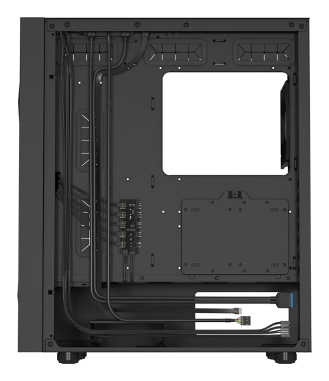 NATEC NATEC OBUDOWA GAMINGOWA GENESIS DIAXID 605F MIDI TOWER USB-C Z OKNEM CZARNA