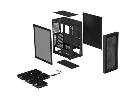 NATEC NATEC OBUDOWA GAMINGOWA GENESIS DIAXID 605F MIDI TOWER USB-C Z OKNEM CZARNA