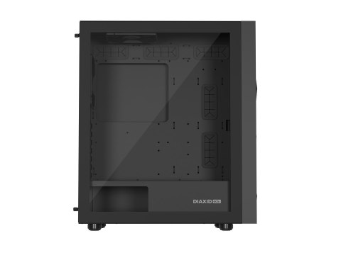 NATEC NATEC OBUDOWA GAMINGOWA GENESIS DIAXID 605F MIDI TOWER USB-C Z OKNEM CZARNA