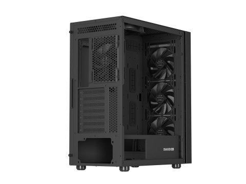 NATEC NATEC OBUDOWA GAMINGOWA GENESIS DIAXID 605F MIDI TOWER USB-C Z OKNEM CZARNA