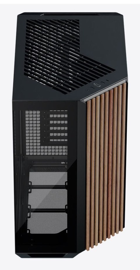 APNX Obudowa PC APNX V1, Midi-Tower, ATX, Tempered Glass, Holz, schwarz