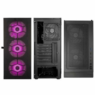 KOLINK Obudowa Kolink Observatory HF Mesh ARGB Midi Tower - czarny