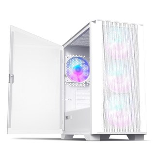 Montech Montech AIR 100 ARGB, Micro-ATX, szkło hartowane - białe