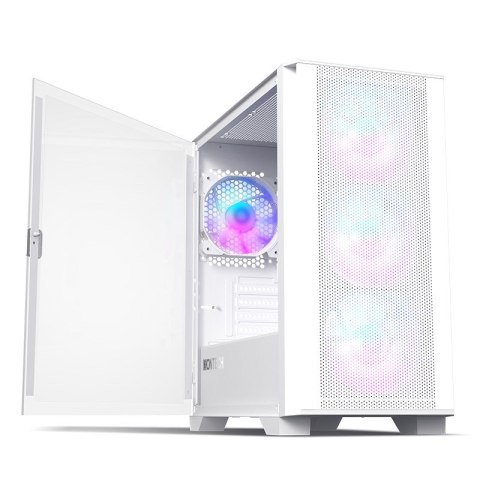Montech Montech AIR 100 ARGB, Micro-ATX, szkło hartowane - białe