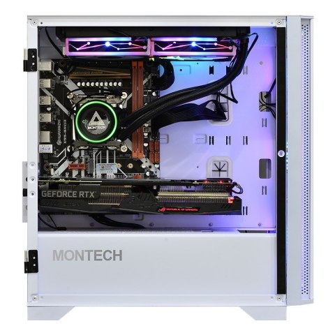 Montech Montech AIR 100 ARGB, Micro-ATX, szkło hartowane - białe