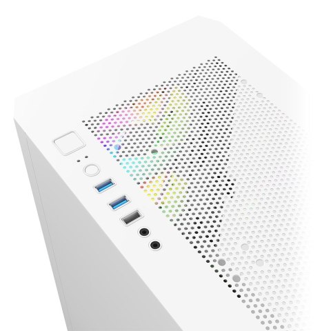 Montech Montech AIR 100 ARGB, Micro-ATX, szkło hartowane - białe