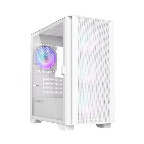 Montech Montech AIR 100 ARGB, Micro-ATX, szkło hartowane - białe