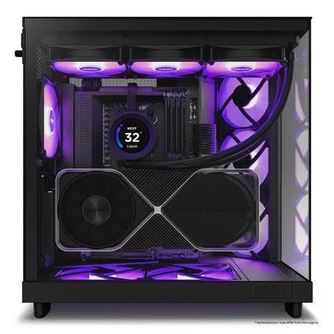 NZXT NZXT OBUDOWA KOMPUTEROWA NZXT H6 FLOW RGB MIDI TOWER Z OKNEM CZARNA