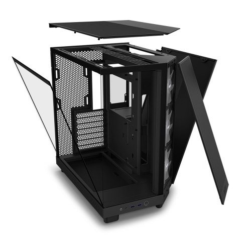 NZXT NZXT OBUDOWA KOMPUTEROWA NZXT H6 FLOW RGB MIDI TOWER Z OKNEM CZARNA