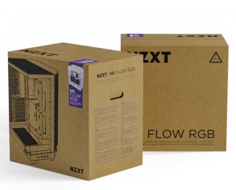 NZXT NZXT OBUDOWA KOMPUTEROWA NZXT H6 FLOW RGB MIDI TOWER Z OKNEM CZARNA