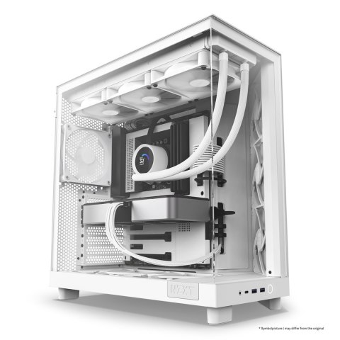 NZXT NZXT OBUDOWA KOMPUTEROWA NZXT OBUDOWA H6 FLOW MIDI TOWER Z OKNEM BIAŁA