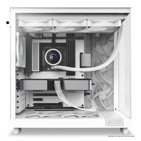 NZXT NZXT OBUDOWA KOMPUTEROWA NZXT OBUDOWA H6 FLOW MIDI TOWER Z OKNEM BIAŁA