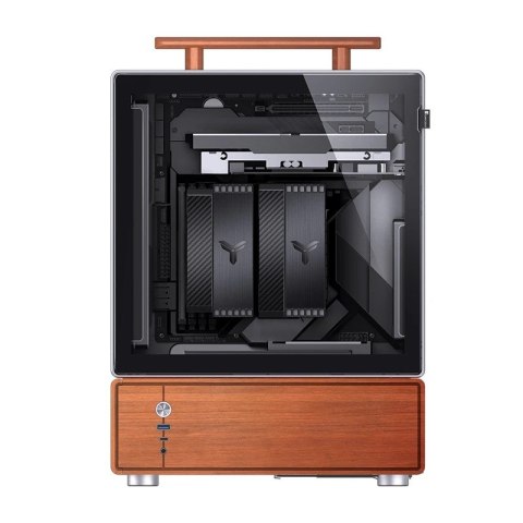 Jonsbo Obudowa PC Jonsbo T7, Midi-Tower, mATX, Szkło Hartowane - srebrne
