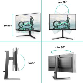 Philips Philips Evnia 3000 25M2N3200U/00 monitor komputerowy 62,2 cm (24.5") 1920 x 1080 px Full HD LCD Szary