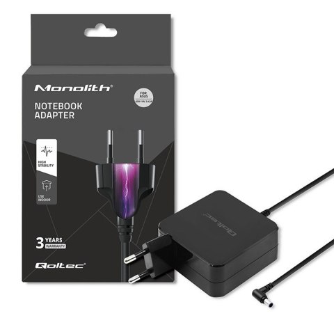 Qoltec Zasilacz sieciowy Qoltec 51745 do notebooka Asus (19 V; 3,42 A; 65W; 5.5 mm x 2.5 mm)