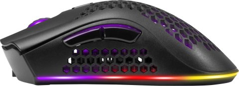 Defender DEFENDER MYSZ BEZPRZEWODOWA GM-709L WARLOCK RF RGB 2400DPI 8P, 5 TRYBÓW PODŚWIETLENIA, DZIUROWANA 52709