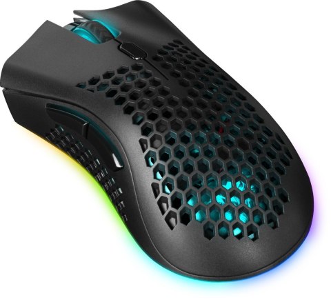 Defender DEFENDER MYSZ BEZPRZEWODOWA GM-709L WARLOCK RF RGB 2400DPI 8P, 5 TRYBÓW PODŚWIETLENIA, DZIUROWANA 52709