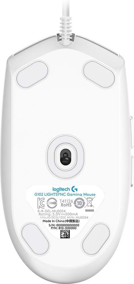 Logitech Mysz Logitech G102 Lightsync Wh