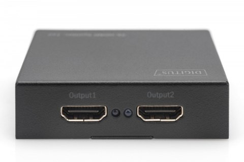 Digitus Rozdzielacz/Splitter HDMI 2-portowy, 4K 30Hz UHD 3D, HDCP 1.3, audio