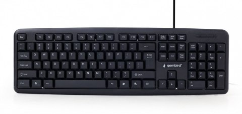Gembird Klawiatura Standardowa USB Czarna KB-U-103