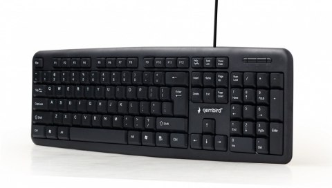 Gembird Klawiatura Standardowa USB Czarna KB-U-103