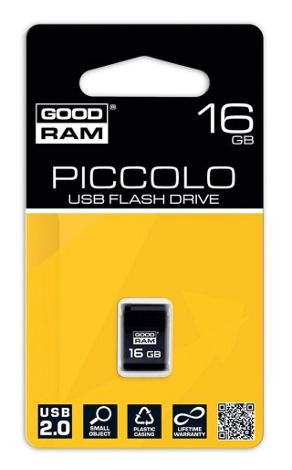 GOODRAM PICOLLO 16GB USB 2.0 Czarny