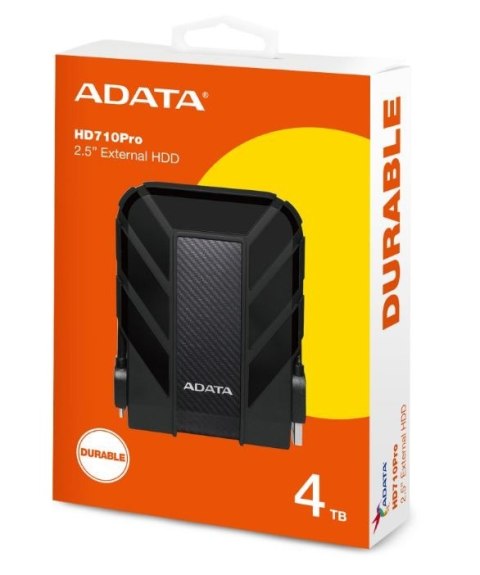 Adata Dysk twardy DashDrive Durable HD710 4TB 2.5 USB3.1 czarny