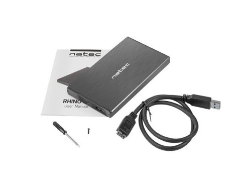 Natec Kieszeń zewnętrzna HDD/SSD Sata Rhino Go 2,5'' USB 3.0
