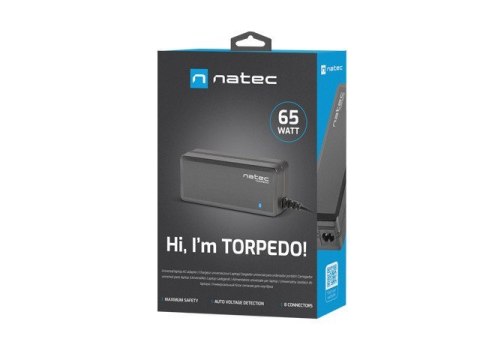 Natec Zasilacz do laptopa uniwersalny Torpedo Uni-70 65W
