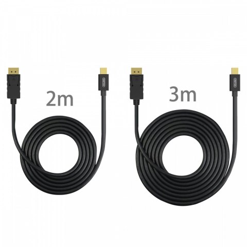 Unitek Kabel miniDisplayPort/DisplayPort M/M 2m;Y-C611BK