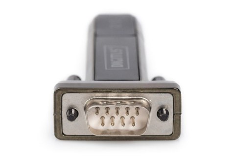 Digitus Konwerter / Adapter USB-A 2.0 męski do RS232 (DB9) męski | Chipset Prolific PL2303GT | Mocowanie na śruby | z dodatkowym kablem 