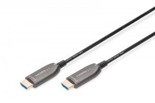 Digitus Kabel połączeniowy hybrydowy HDMI AOC | HDMI-A męski-męski | HDMI 2.1 | UHD-2 8K@60Hz | 48Gbps |HDR, eARC, HDCP 2.2, CEC | 10m