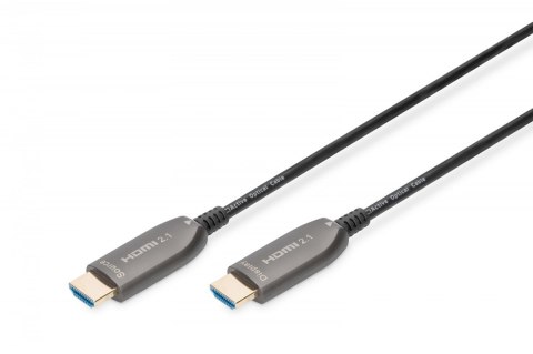 Digitus Kabel połączeniowy hybrydowy HDMI AOC | HDMI-A męski-męski | HDMI 2.1 | UHD-2 8K@60Hz | 48Gbps |HDR, eARC, HDCP 2.2, CEC | 10m