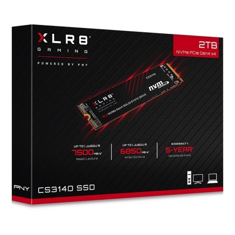 PNY Dysk SSD 2TB M.2 2280 CS3140 M280CS3140-2TB-RB