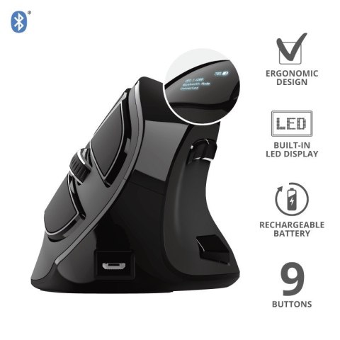 Trust Mysz bezprzewodowa ergonomiczna Voxx