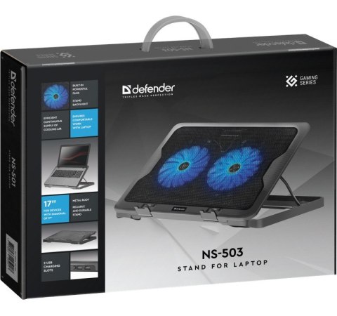 Defender Podstawka chłodząca pod laptopa NS- 503 metalowa 15.6"-17"