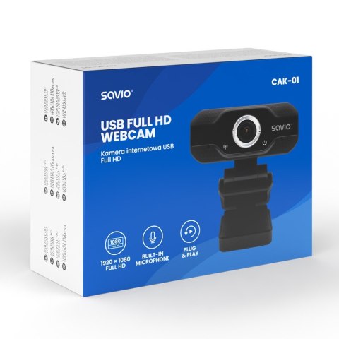 Savio Kamera internetowa USB Full HD CAK-01
