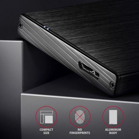 AXAGON EE25-XA6 Obudowa zewnętrzna aluminiowa, USB 3.2 GEN 1 SATA 6G 2,5"