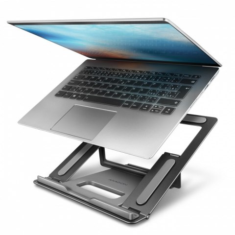 AXAGON STND-L Podstawka do laptopów aluminiowa 10-17,3", 4 regulowane kąty nachylenia