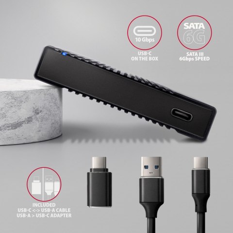 AXAGON EE25-GTR Obudowa zewnętrzna aluminiowa USB 3.2 Gen 2 - SATA 6G 2.5 cala SSD/HDD