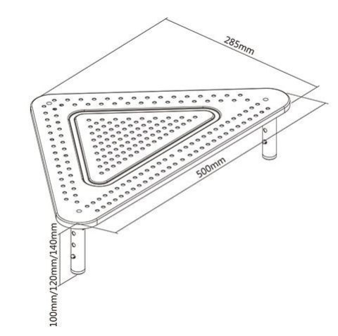 Gembird Stojak na monitor/laptop regulowany (kształt trójkąta)