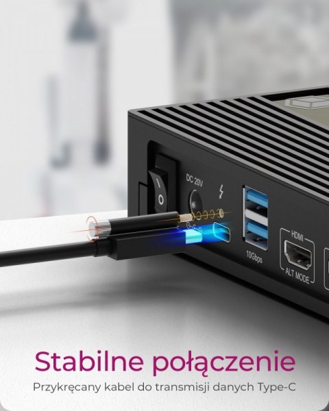 IcyBox Stacja dokująca IB-DK2246-C 11in1,HDMI,DP,LAN,TYPE-C