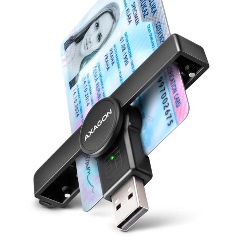 AXAGON Czytnik kart identyfikacyjnych CRE-SMPA PocketReader USB-A