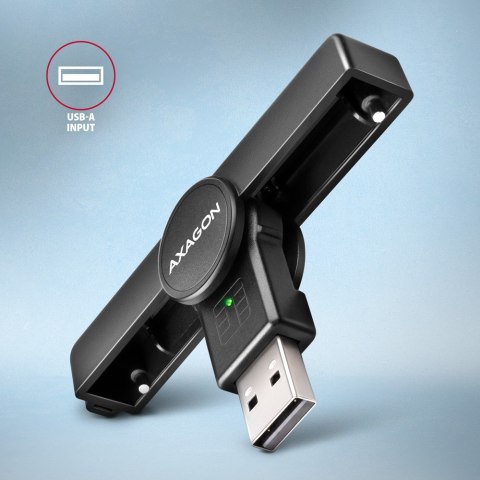 AXAGON Czytnik kart identyfikacyjnych CRE-SMPA PocketReader USB-A