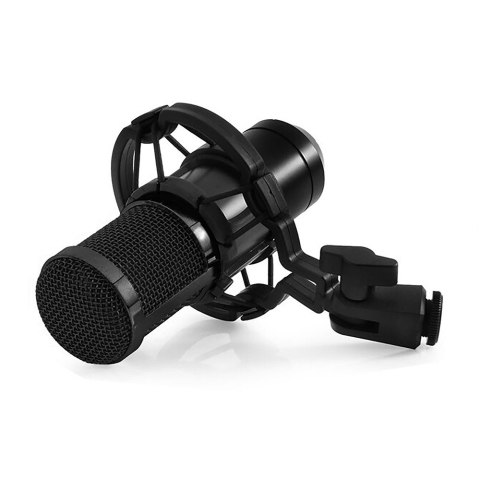 Media-Tech Mikrofon pojemnościowy, studyjny z zestawem akcesoriów STUDIO AND STREAMING MICROPHONE MT397K (Czarny)