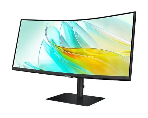 Samsung Monitor 34 cale ViewFinity S65UC VA 3440x1440 UWQHD 21:9 1xHDMI 1xDP 1xUSB-C 90W 3xUSB-A 5ms 100Hz HAS+PIVOT zakrzywiony głośnik