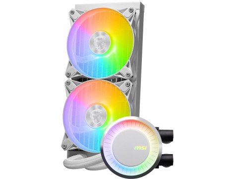 MSI Chłodzenie MAG CORELIQUID E240 White 240mm 2xARGB FAN