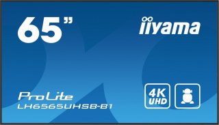 IIYAMA *IIYAMA 65'LH6565UHSB-B1, 24/7,IPS,ANDROID.11,4K,800cd, iiSignage2, SDM, 2x HDMI, DP, 2x USB,2x 10W, RJ45, WiFi, 4/32GB, PIO