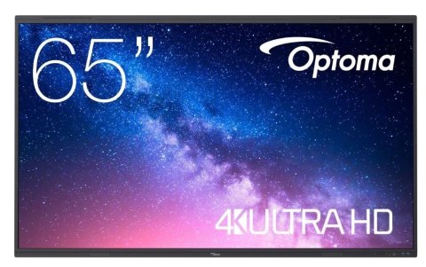 Optoma Monitor interaktywny 65 cali 5653RK 8GB RAM / 64 GB ROM, 2x 18W speaker + 2x 8W subwoofer, 8 mikrofonów, 50-finger mutitouch, ze